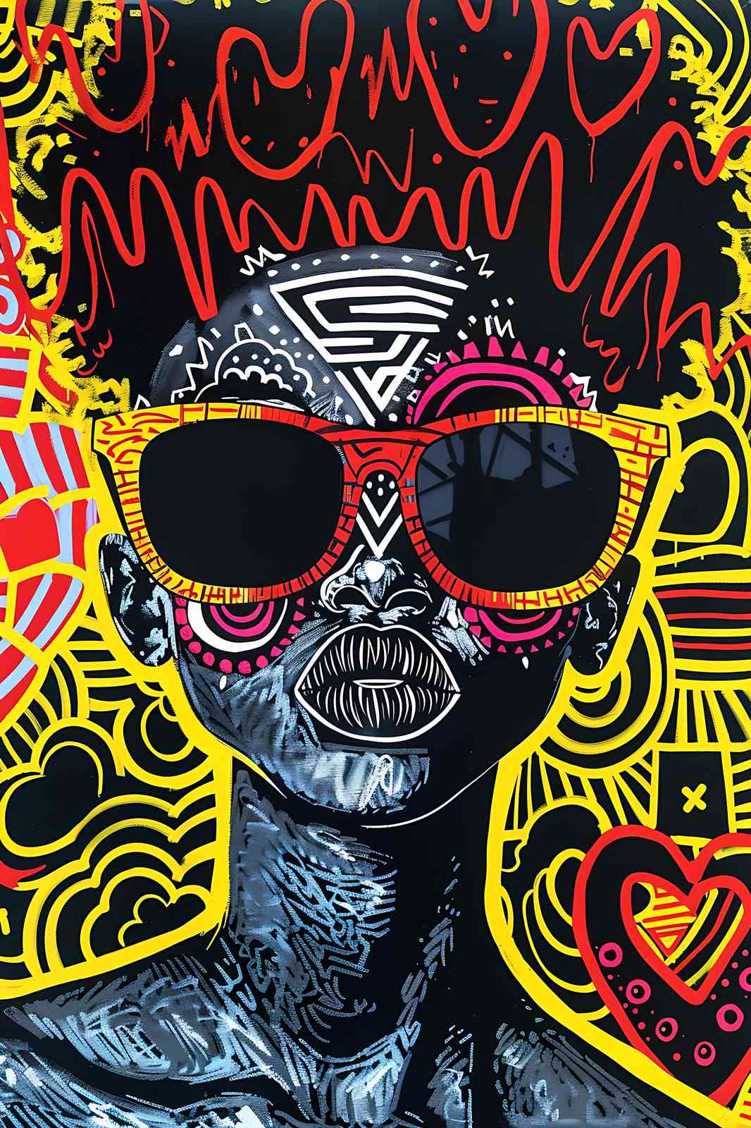 Vibrant Pop Art Portrait Wall Art