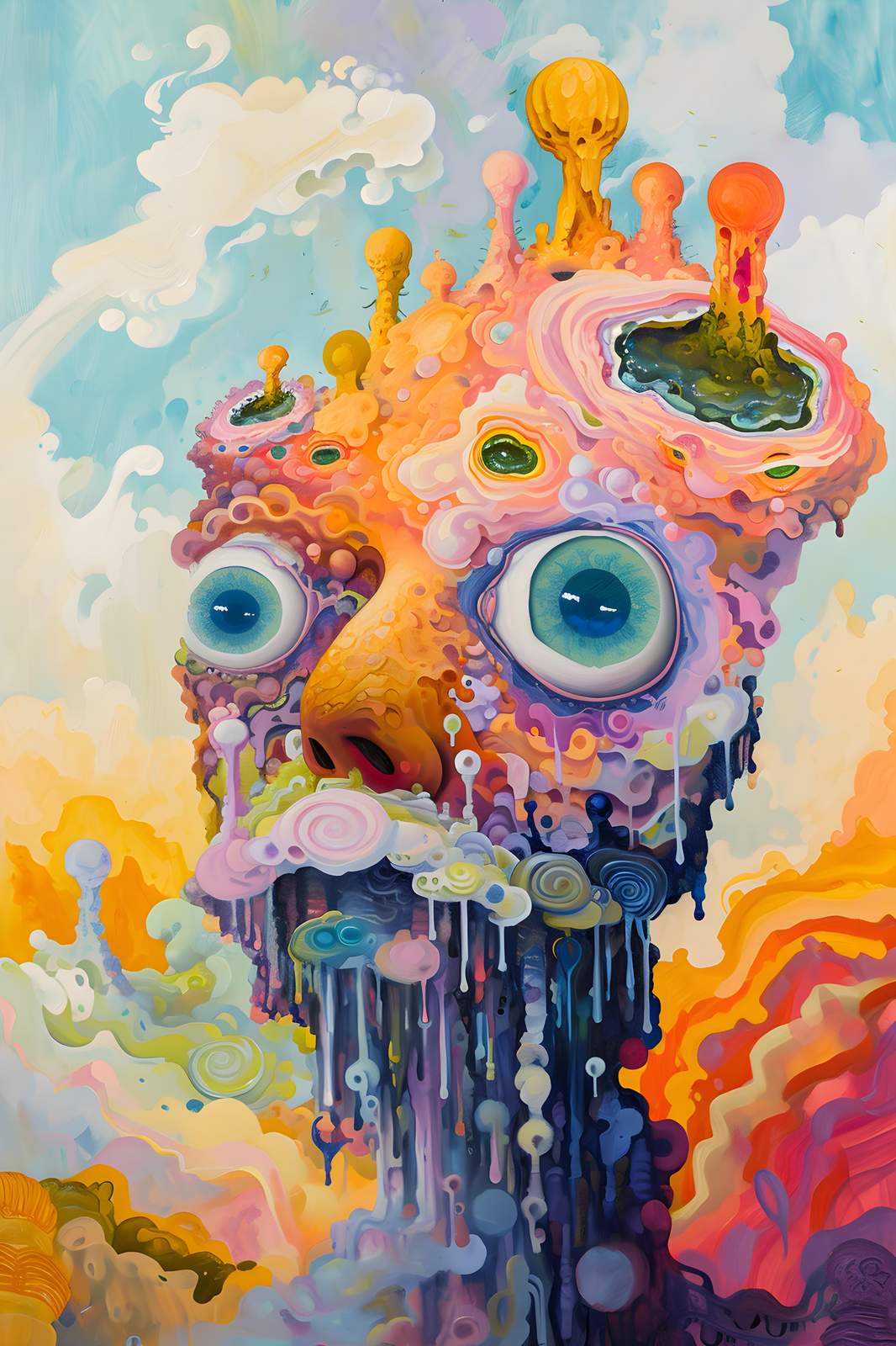 Surreal Dreamscape Big Eyes Wall Art