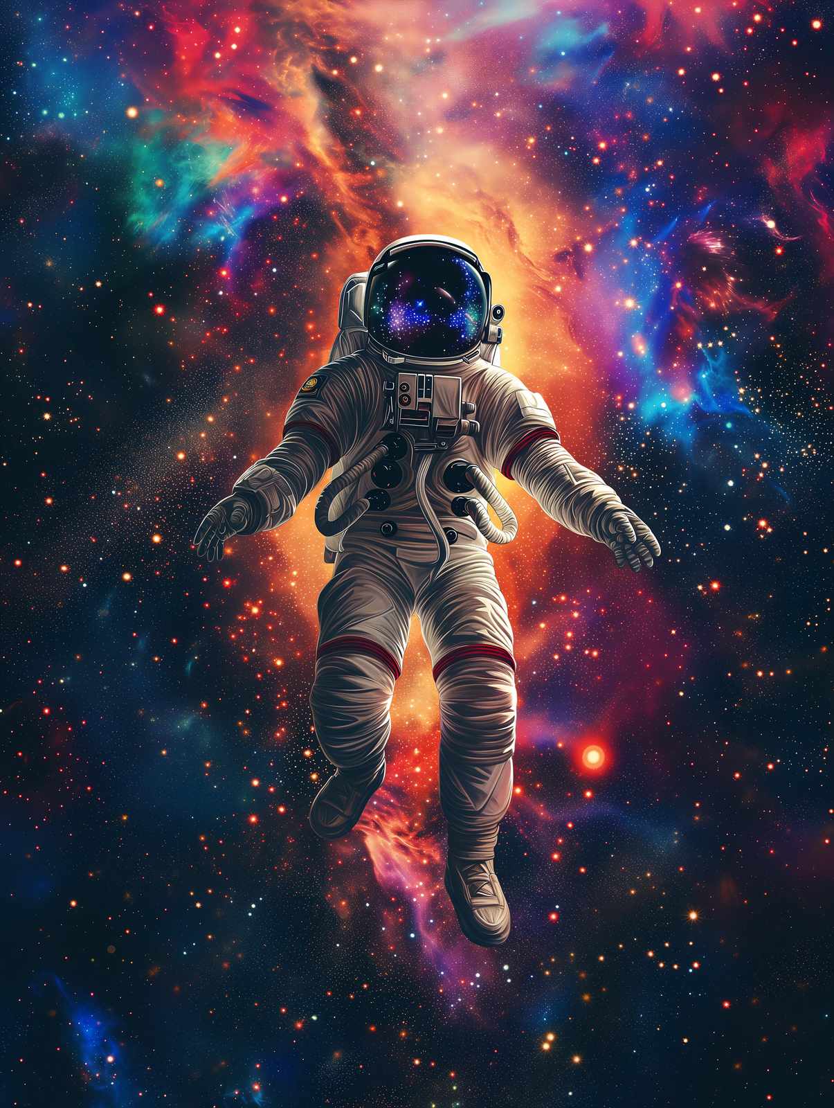 Astronaut Nebula Dreams Wall Art