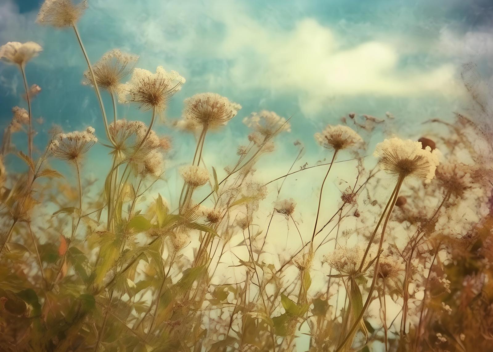 Whimsical Meadow Dream Floral Wall Art