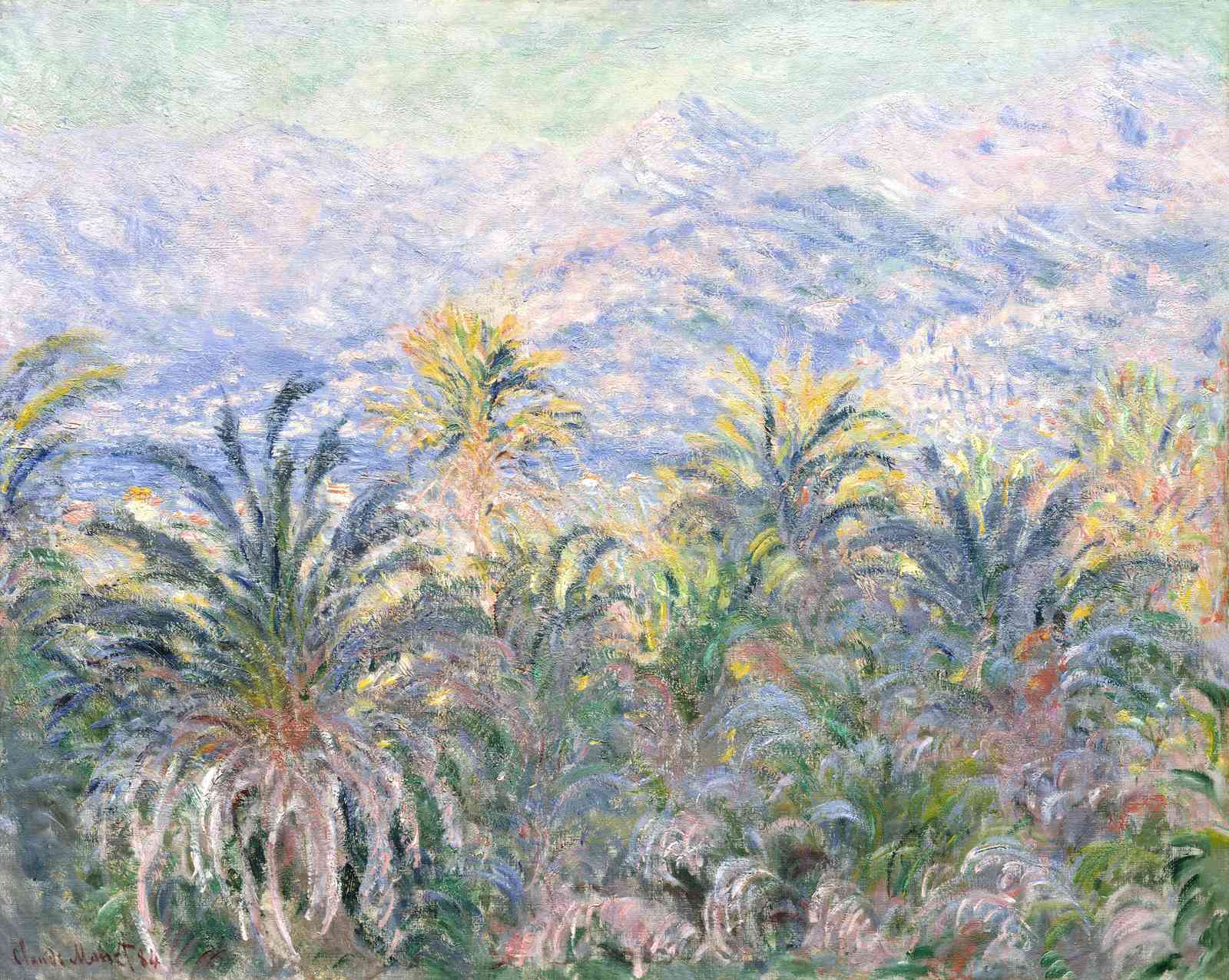 Impressionist Palm Trees Wall Art