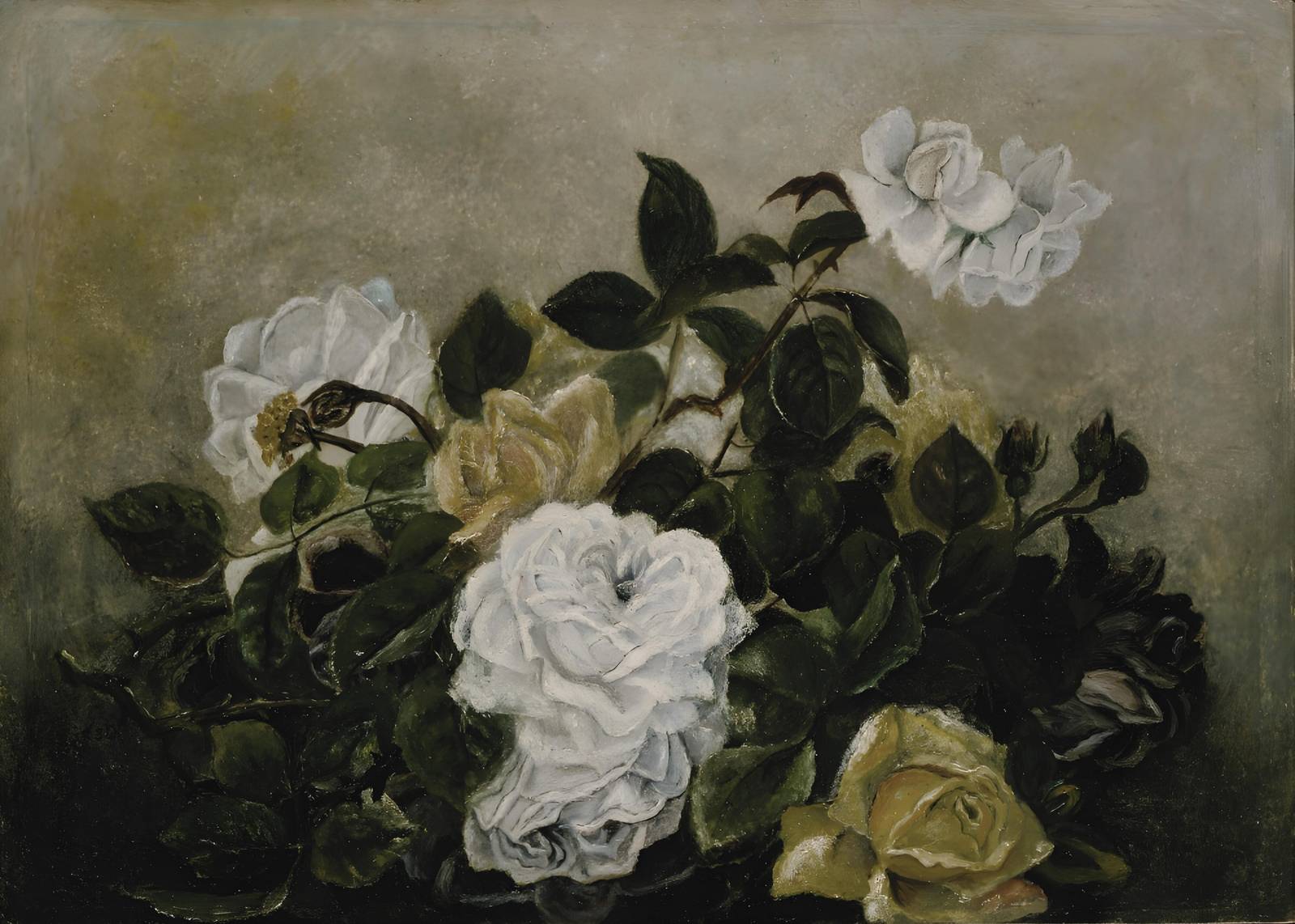 Vintage Rose Still Life Fine Art Wall Art