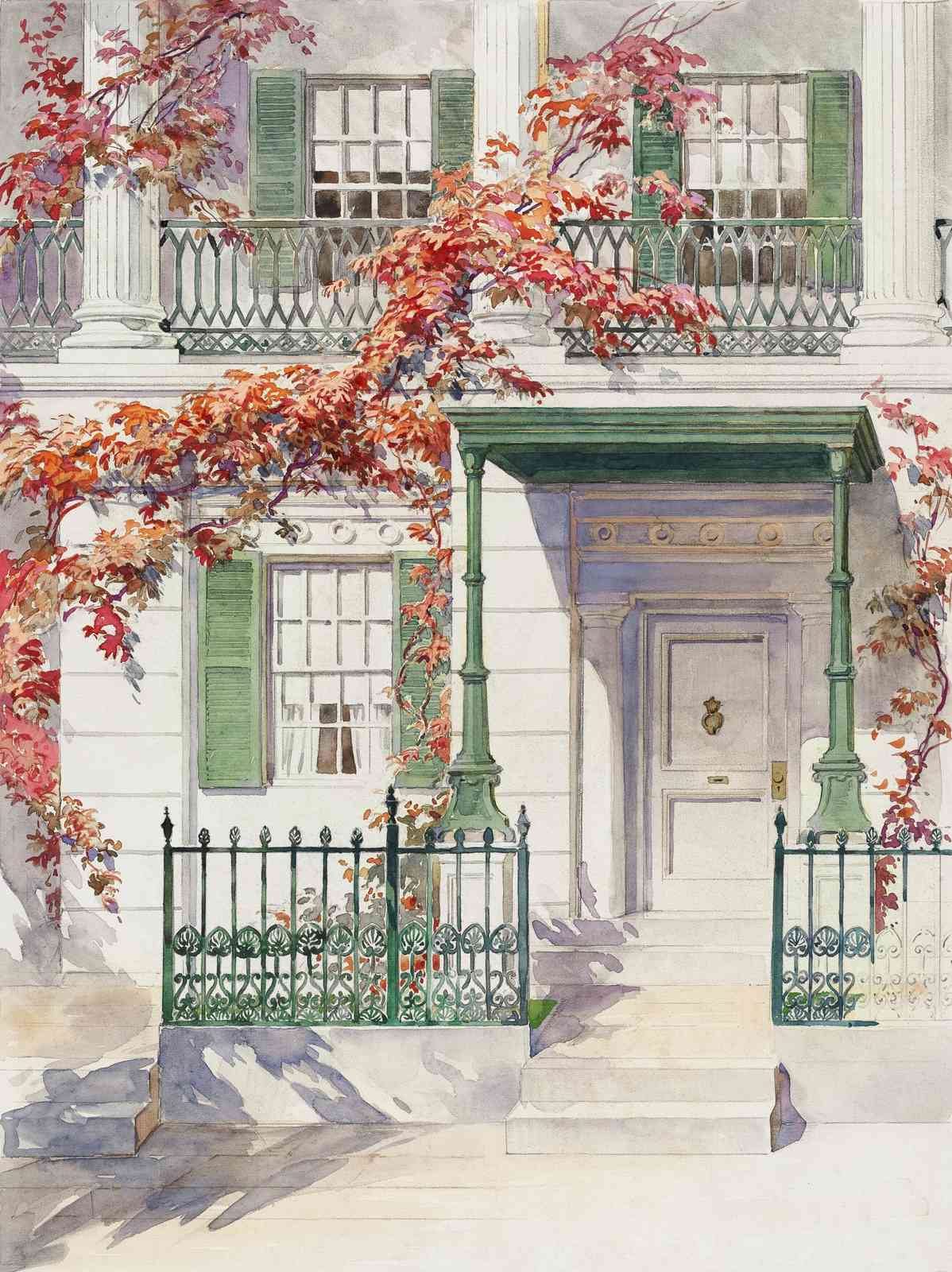 Autumnal Elegance Architectural Wall Art