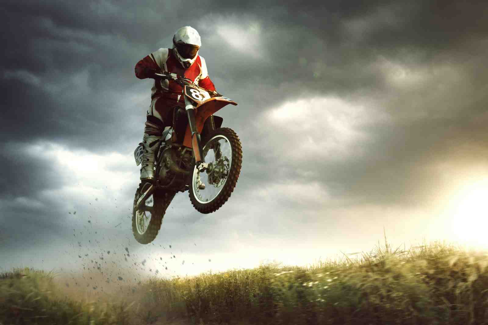 Extreme Motocross Jump Dynamic Wall Art