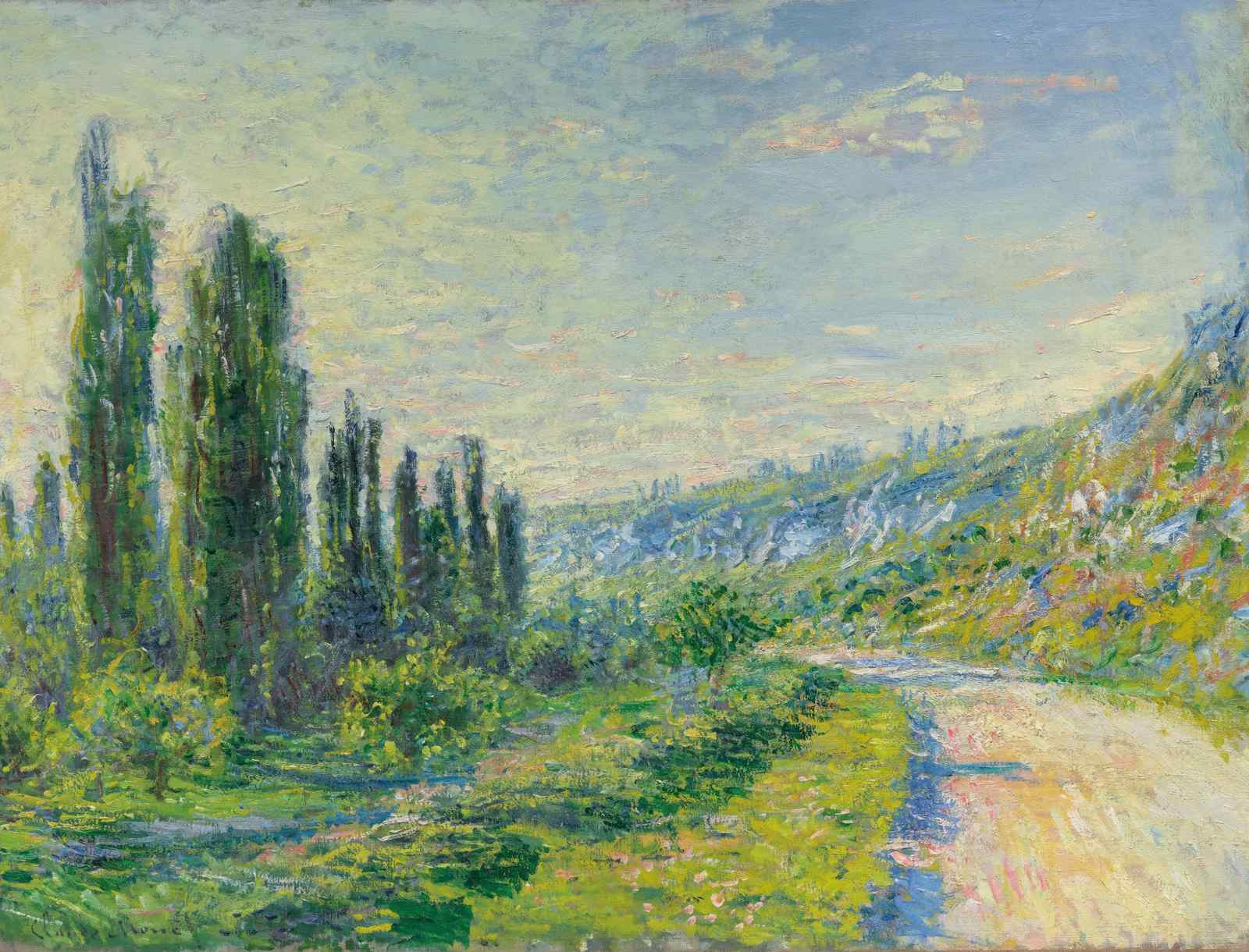 Impressionist Landscape Cyprus Trees Wall Art