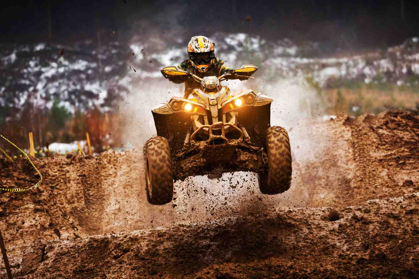 Muddy ATV Jump Action Wall Art
