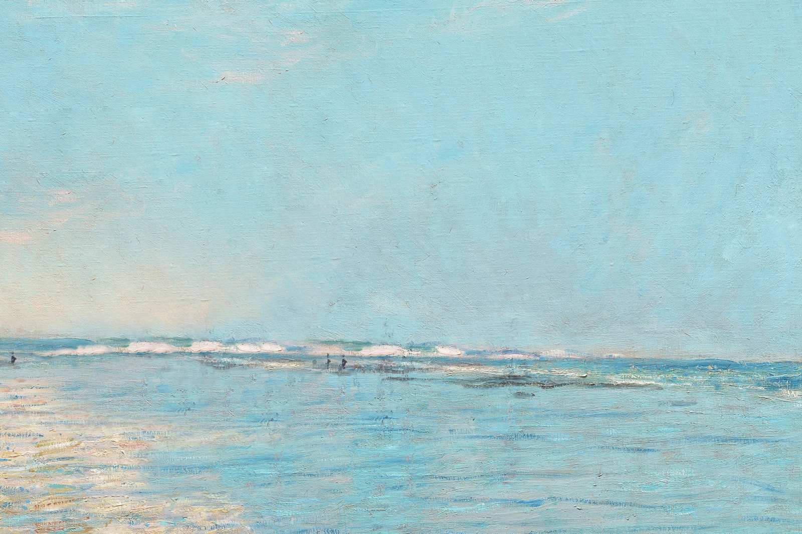 Serene Beach & Waves Coastal Landscape Wall Art