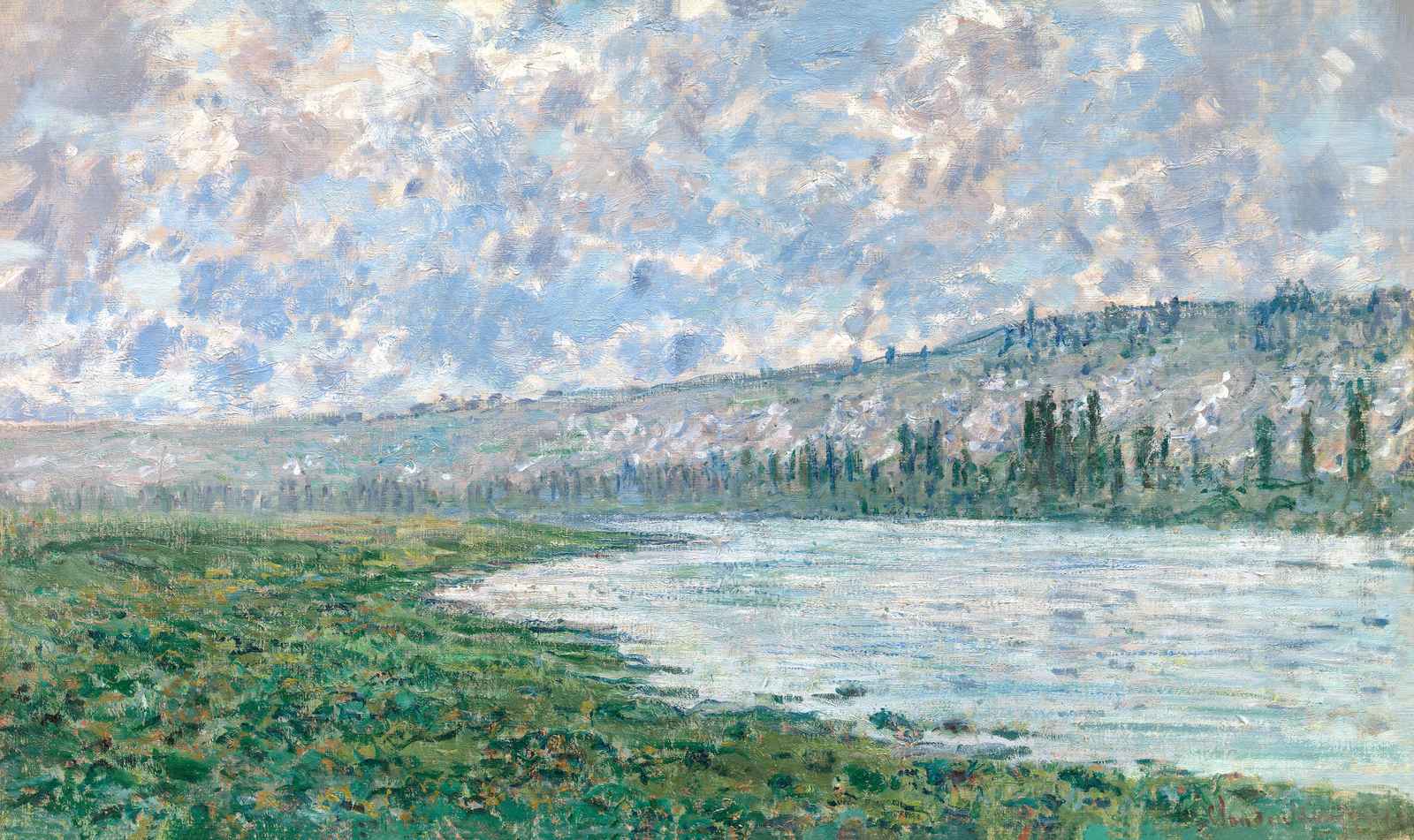 Impressionist River Landscape Wall Art
