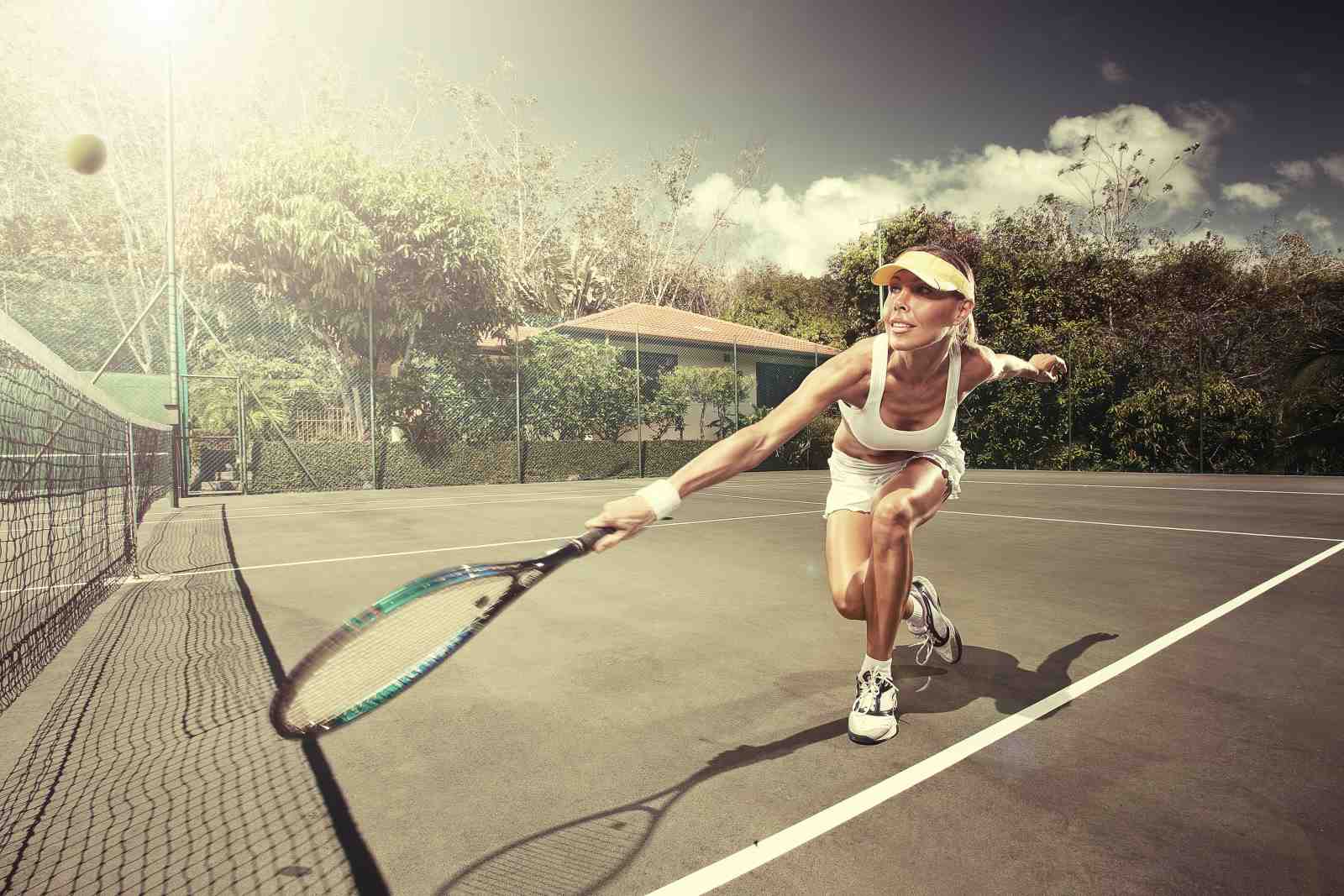Dynamic Tennis Player Action Shot Wall Art