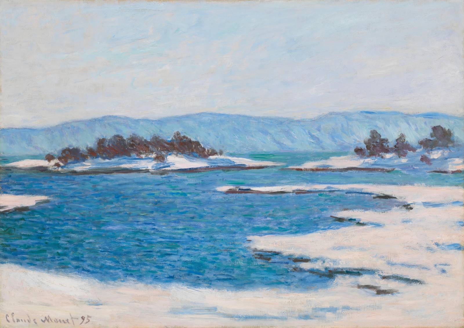 Monet Winter Landscape Wall Art