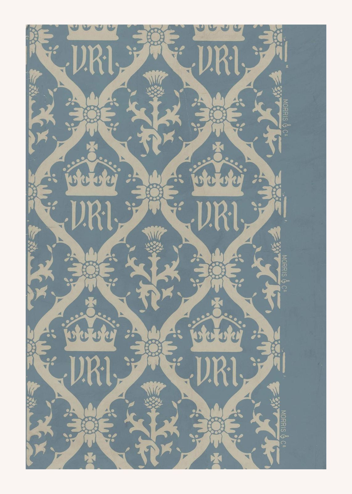 Victorian Crown & Thistle Pattern Wall Art