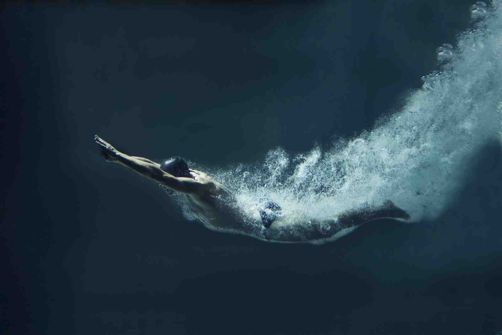 Underwater Dive Athlete Wall Art
