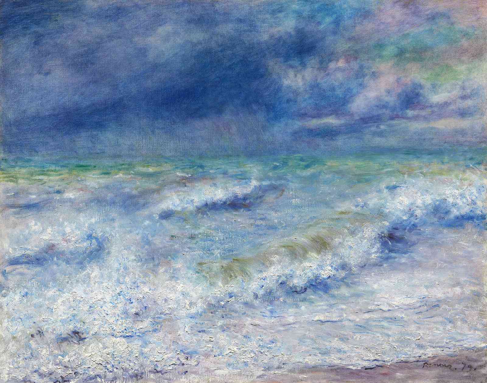 Dynamic Ocean Waves Impressionist Wall Art