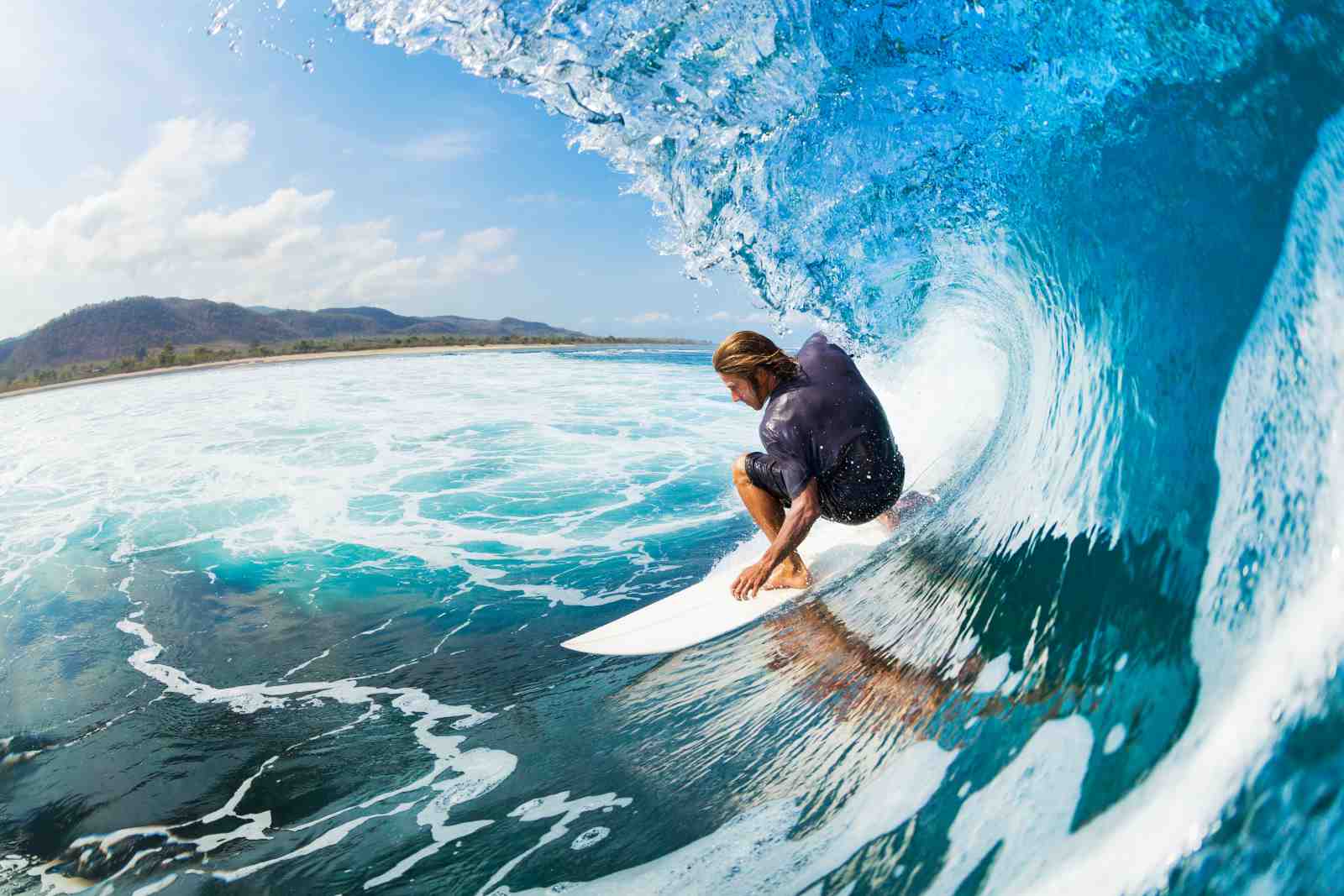 Epic Surf Barrel Ride Wall Art