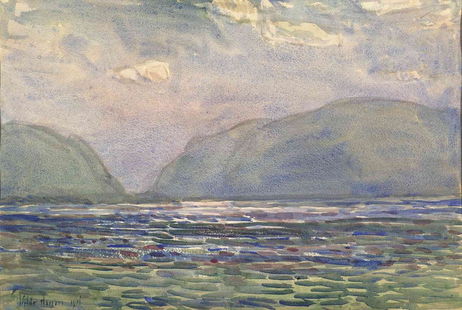 Tranquil Mountain Lake Landscape Wall Art