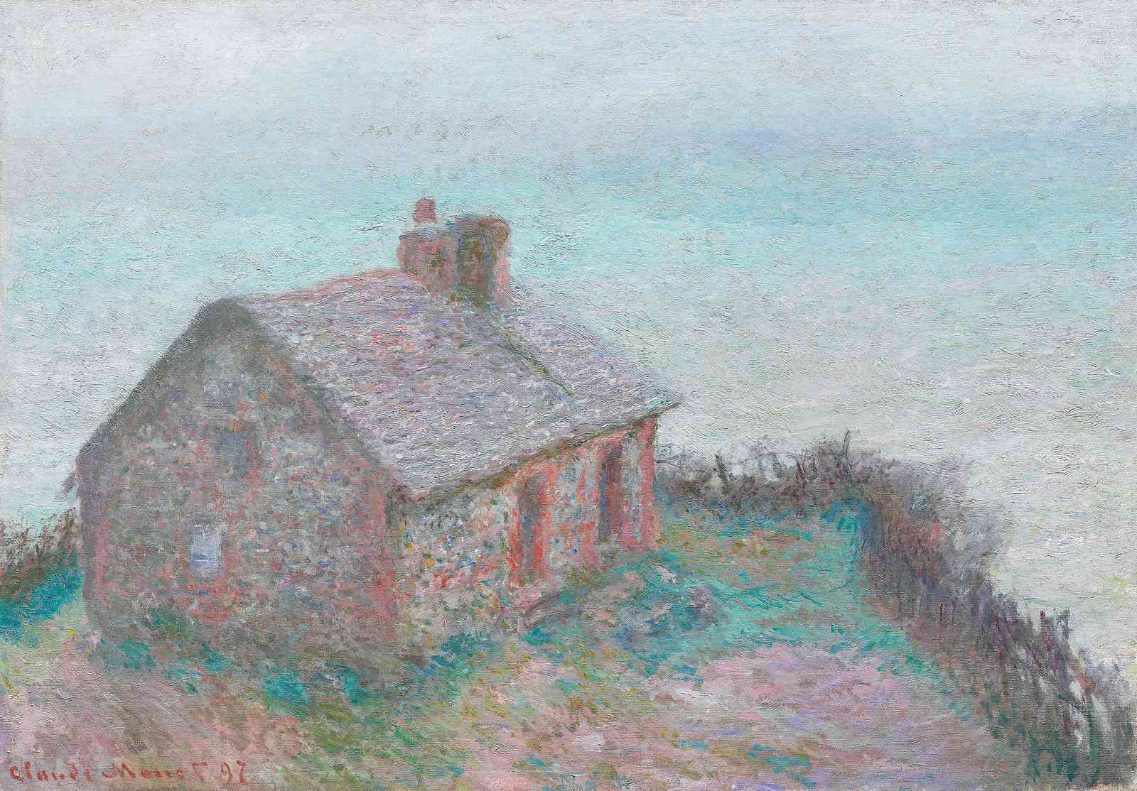 Impressionist Seaside Cottage Wall Art