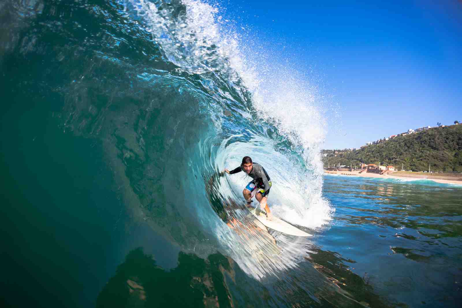 Epic Barrel Ride Surf Art Wall Art
