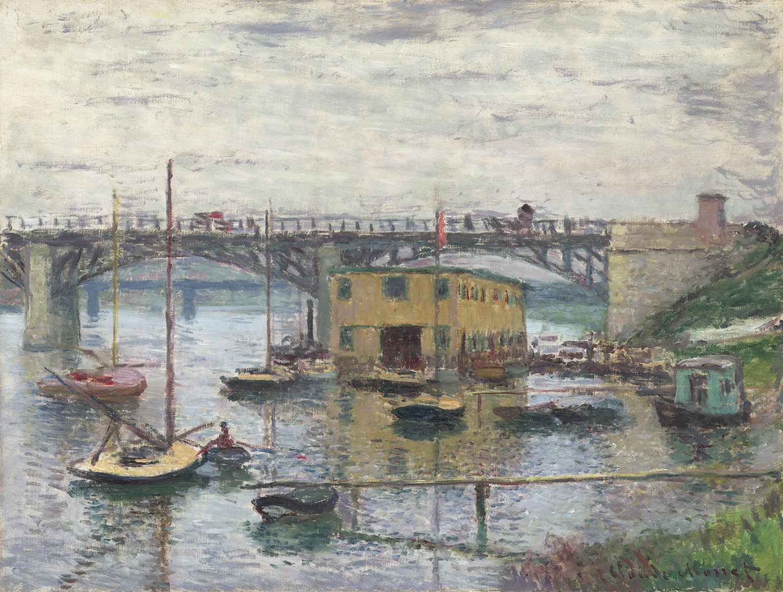 Impressionist River Scene Wall Art