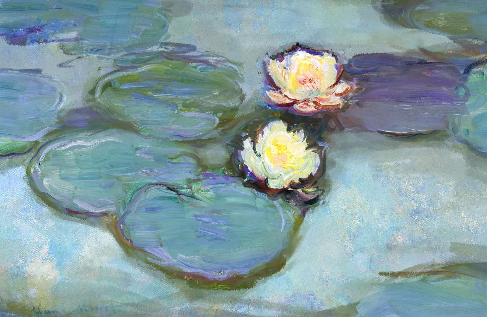Impressionist Water Lilies Wall Art