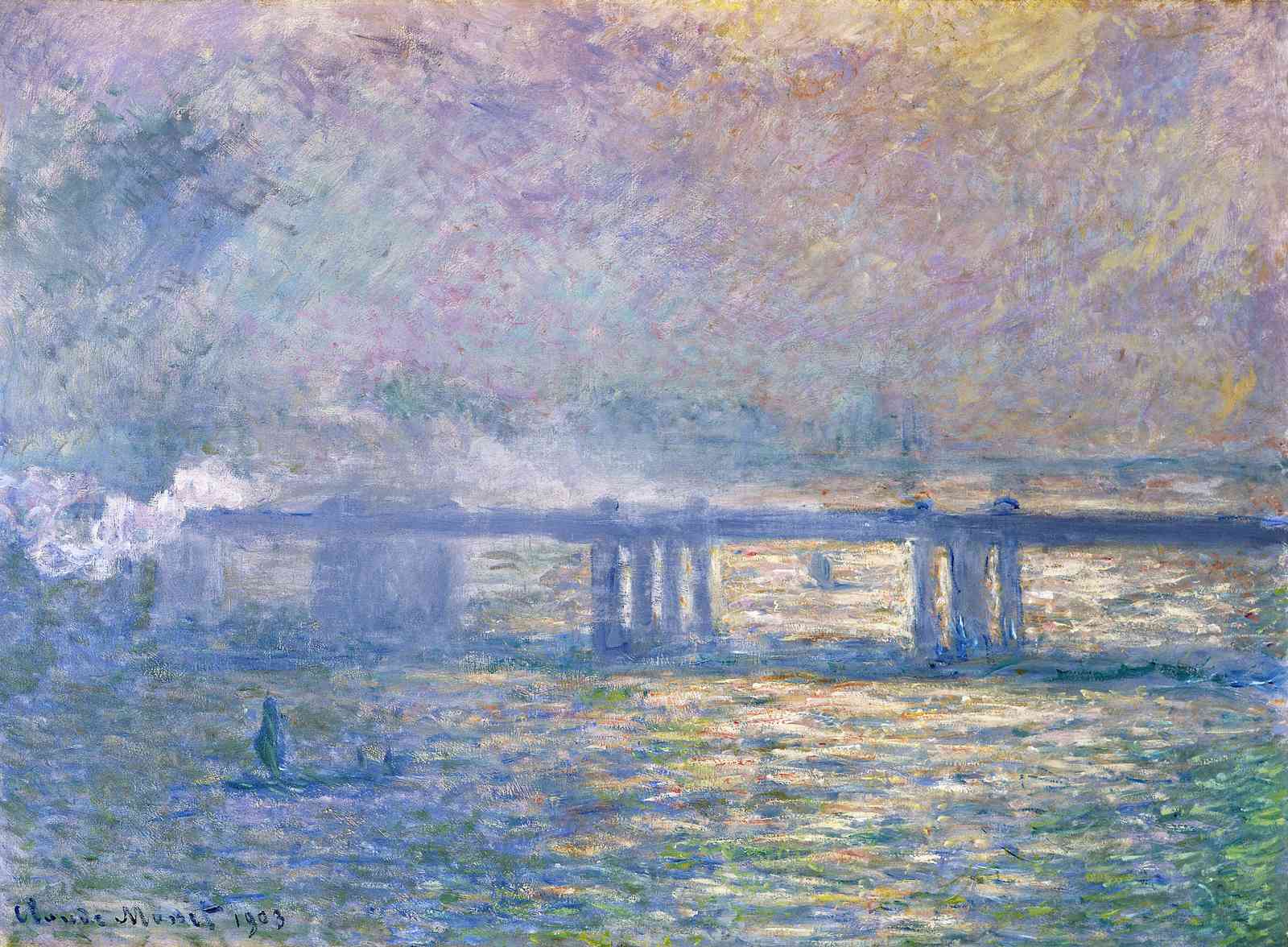 Monet's Bridge Over Water Lily Pond Wall Art