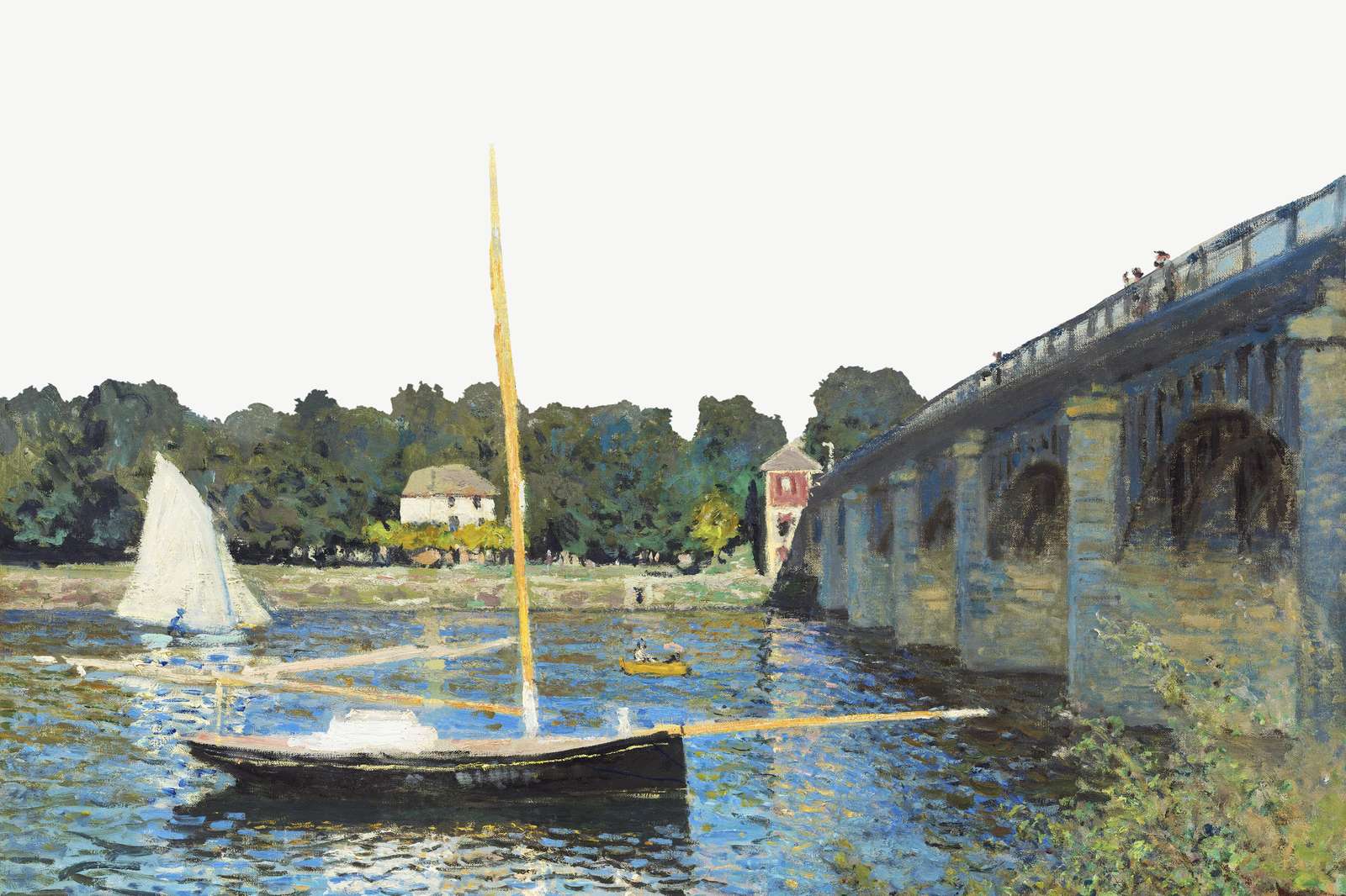 Impressionist River Scene Wall Art