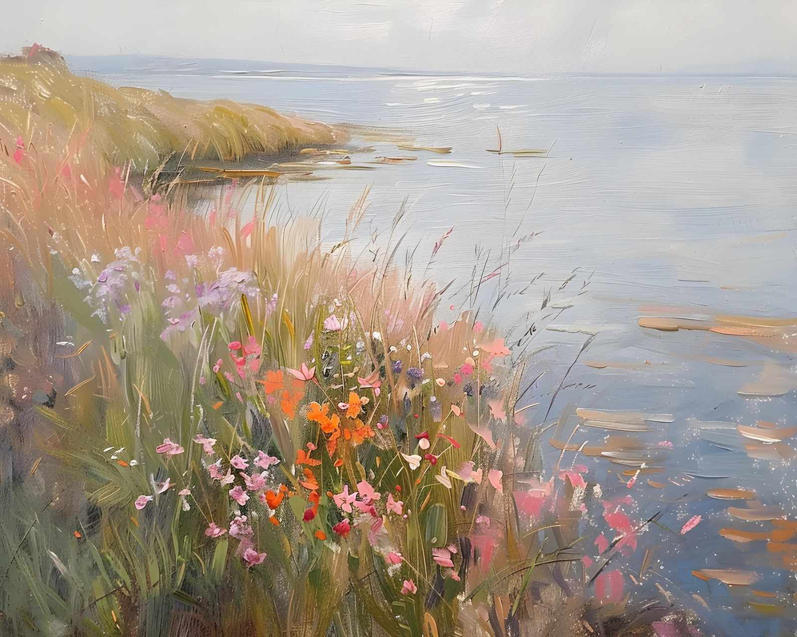 Seaside Meadow Blooms Wall Art