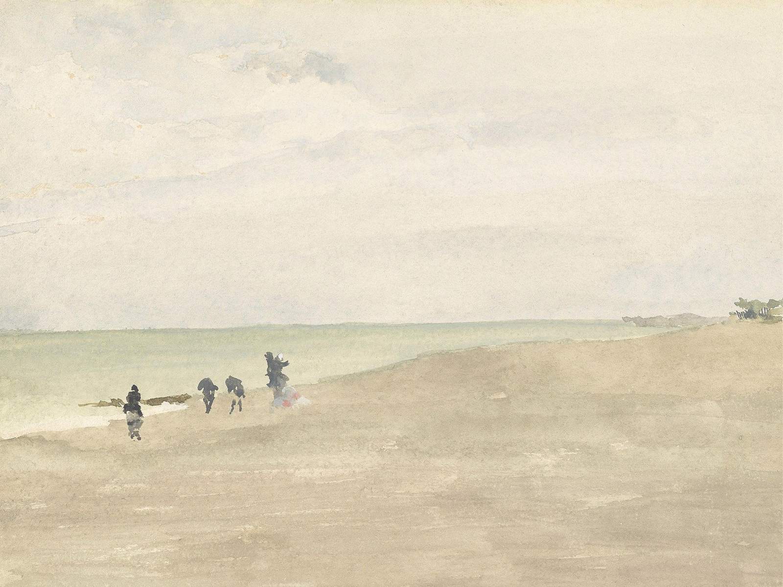 Serene Beach Walk Wall Art