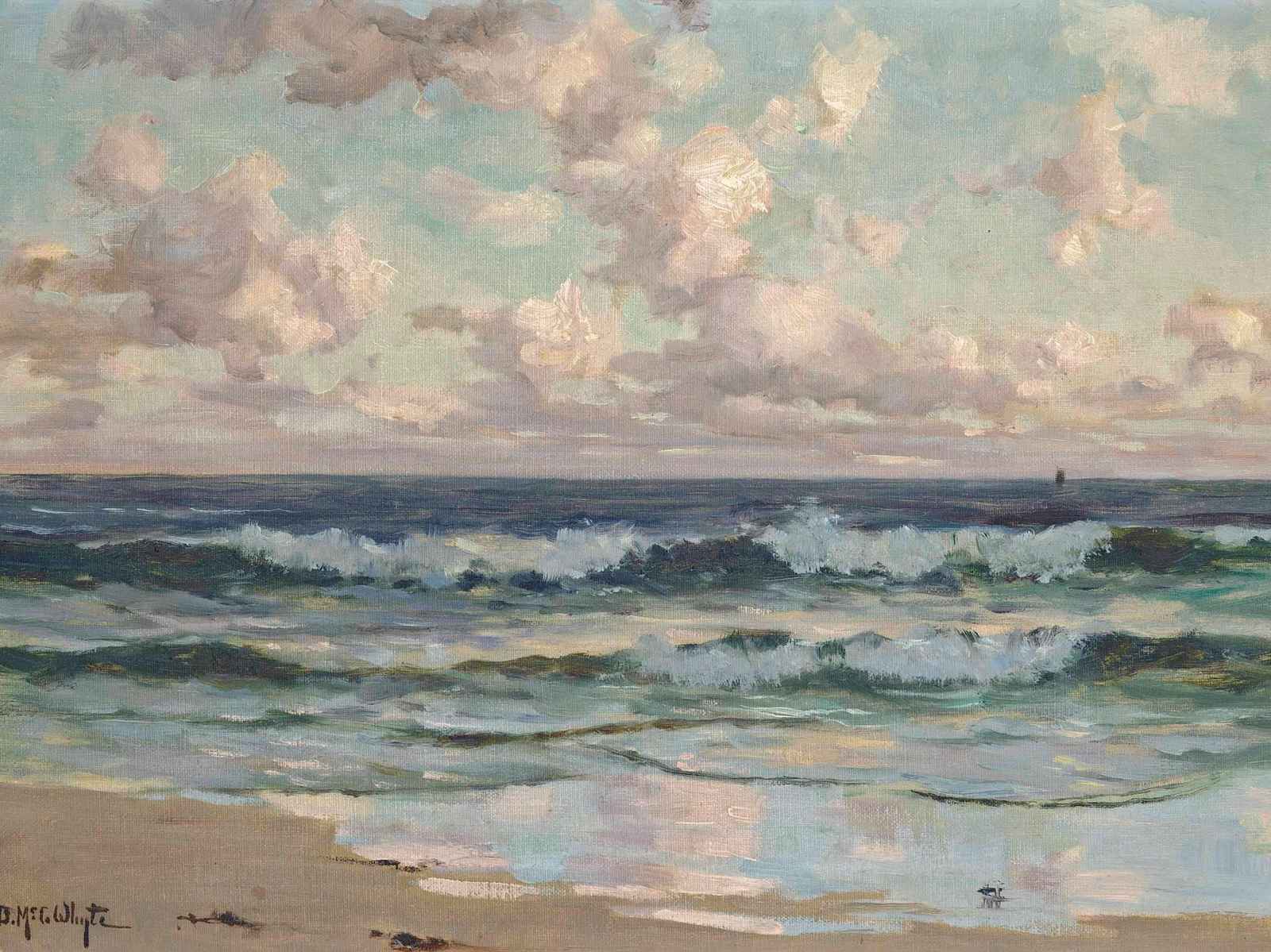 Serene Coastal Waves Landscape Wall Art