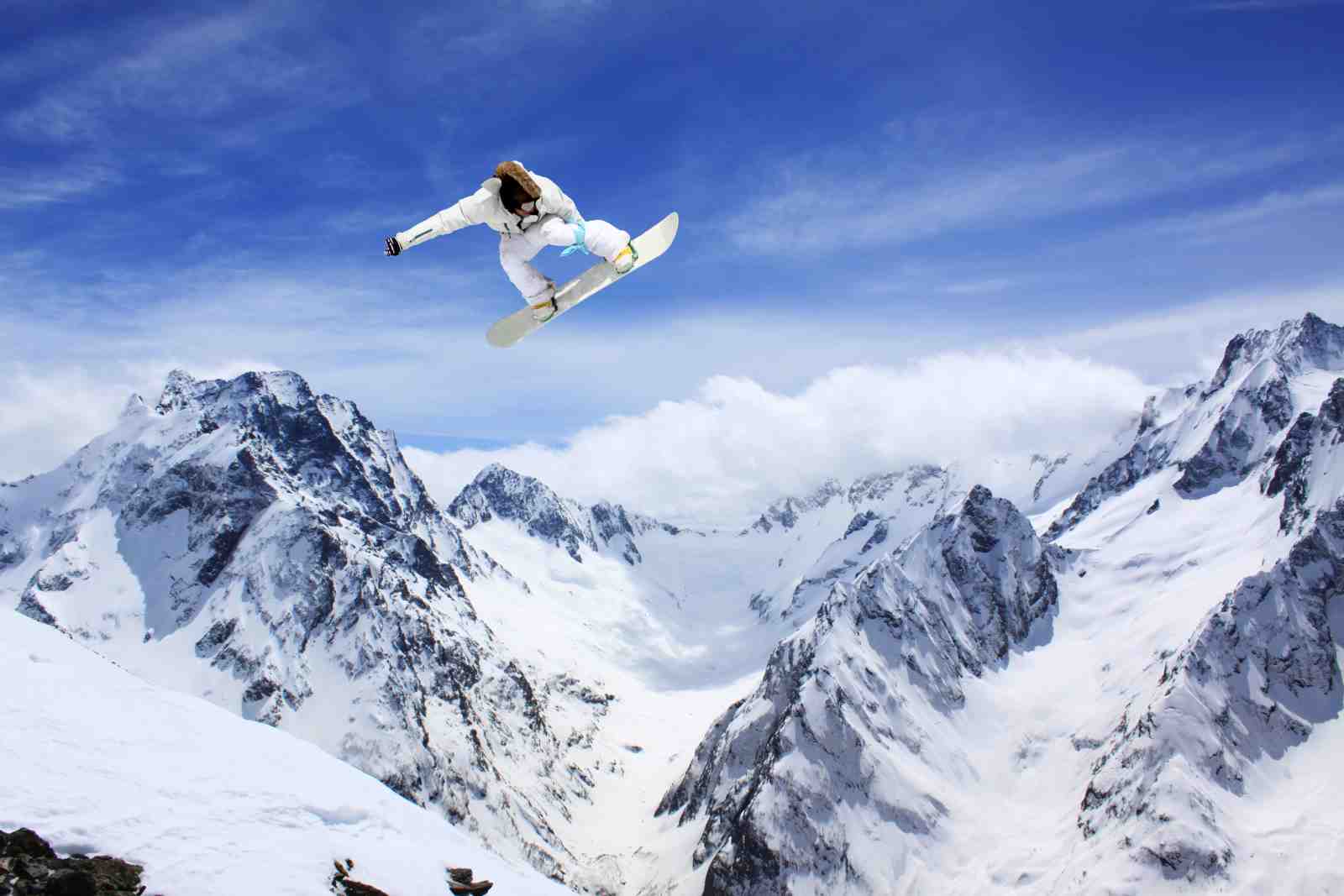 Extreme Snowboarding Jump Wall Art