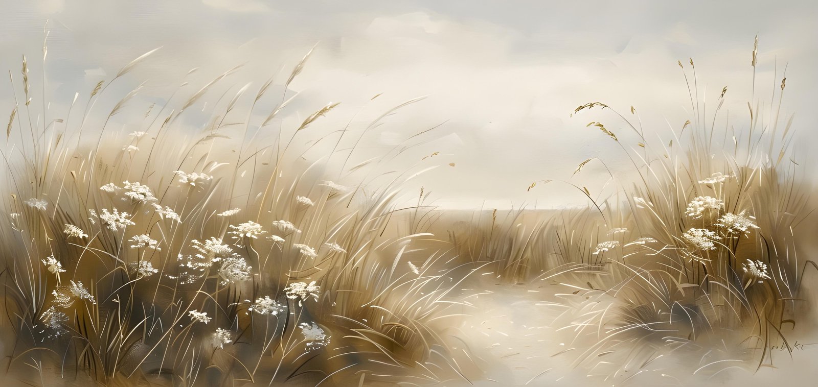 Serene Meadow Path Wall Art