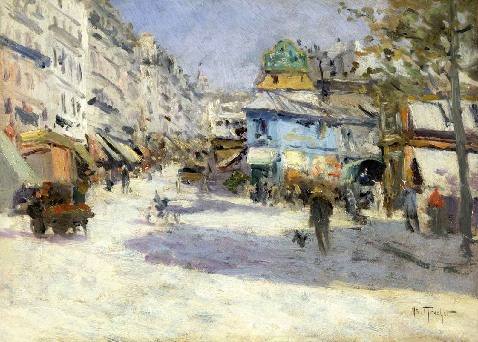 Impressionist Street Scene Paris Wall Art