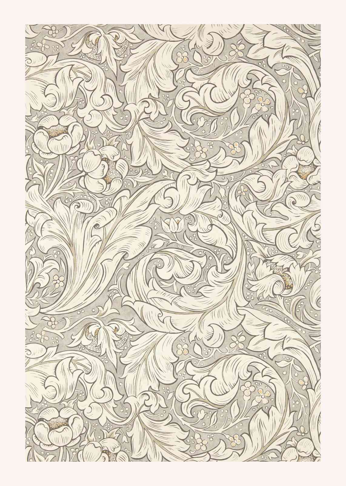Art Nouveau Floral Tapestry Wall Art