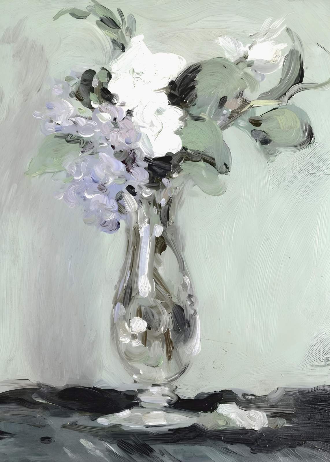 Soft Floral Still Life Impressionist Wall Art