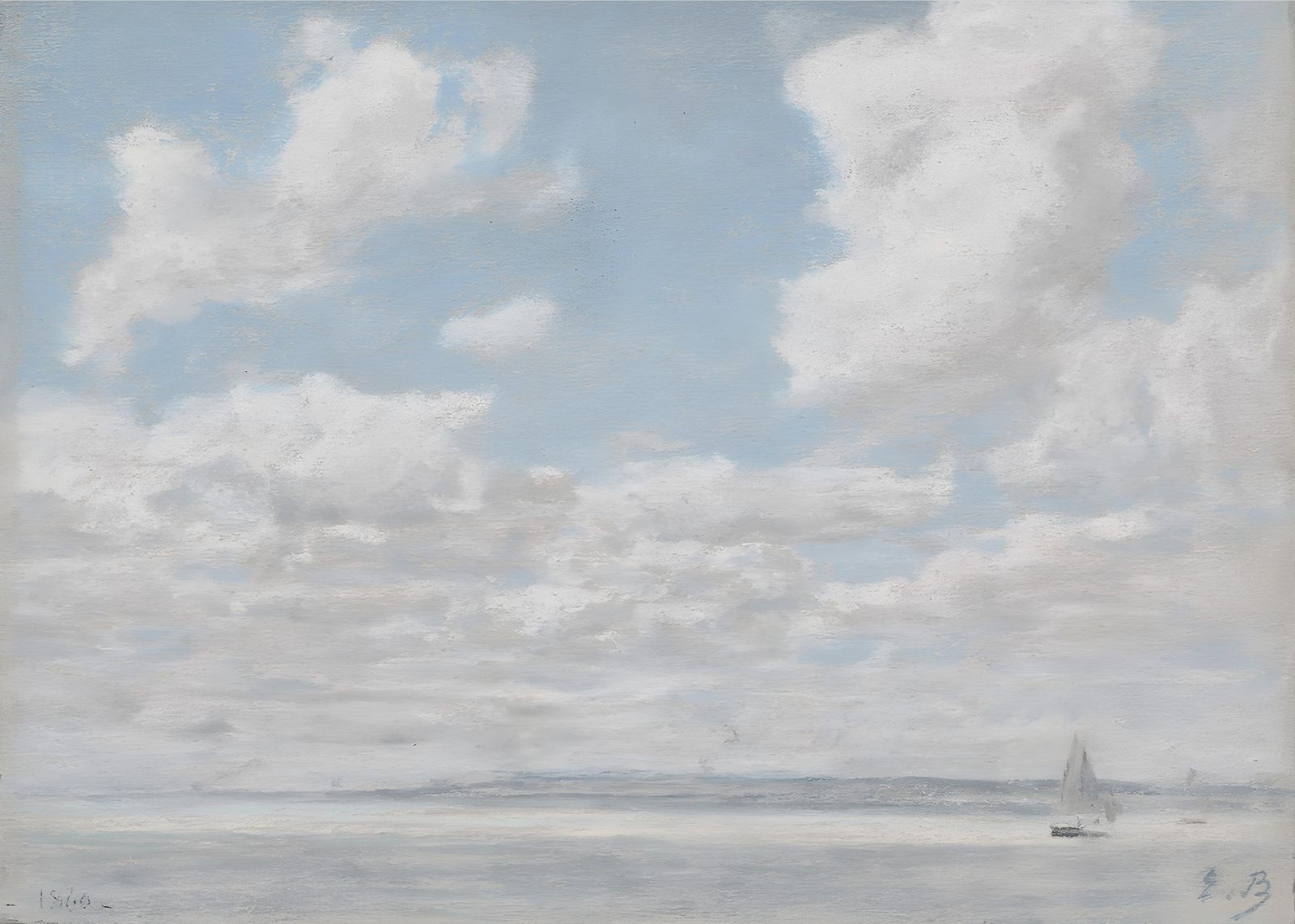 Serene Sailboat & Sky Wall Art