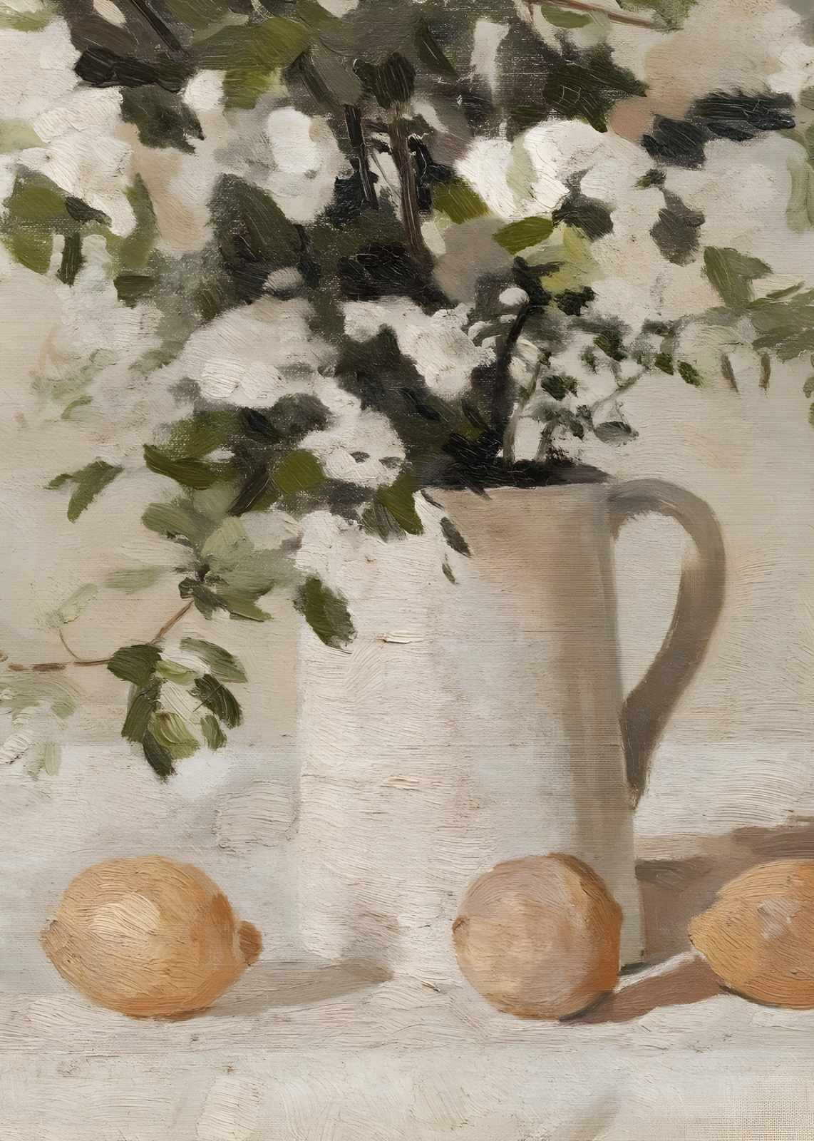 Still Life Floral & Lemons Wall Art