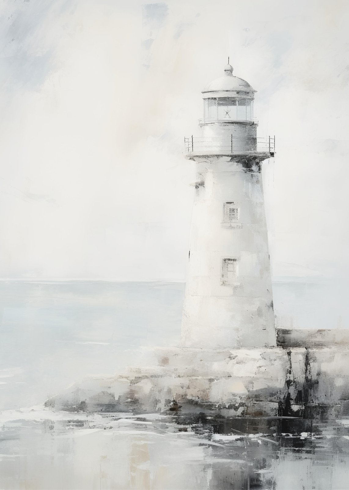 Coastal Lighthouse Serenity Wall Art