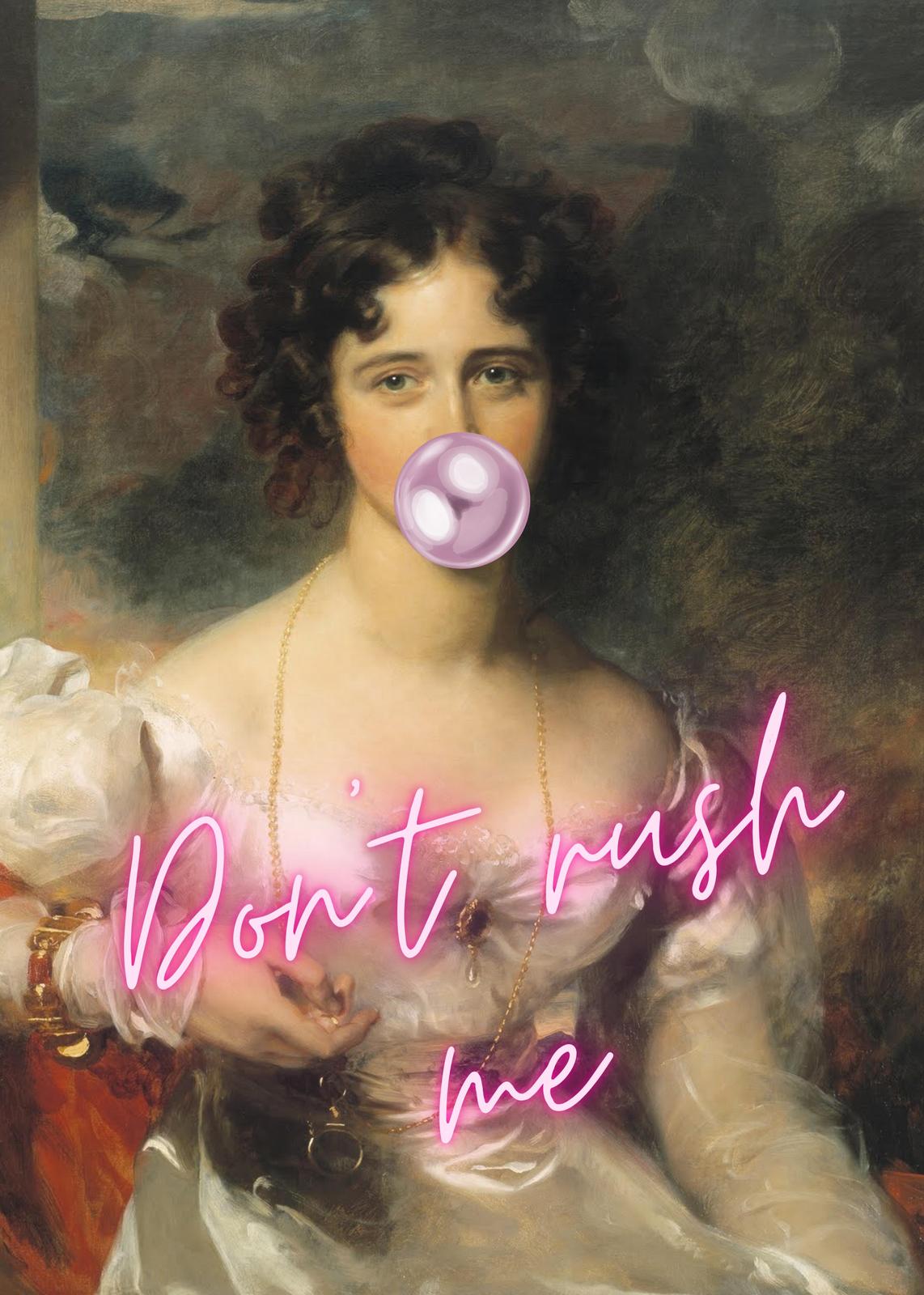 Regal Rebellion: Don't Rush Me Wall Art