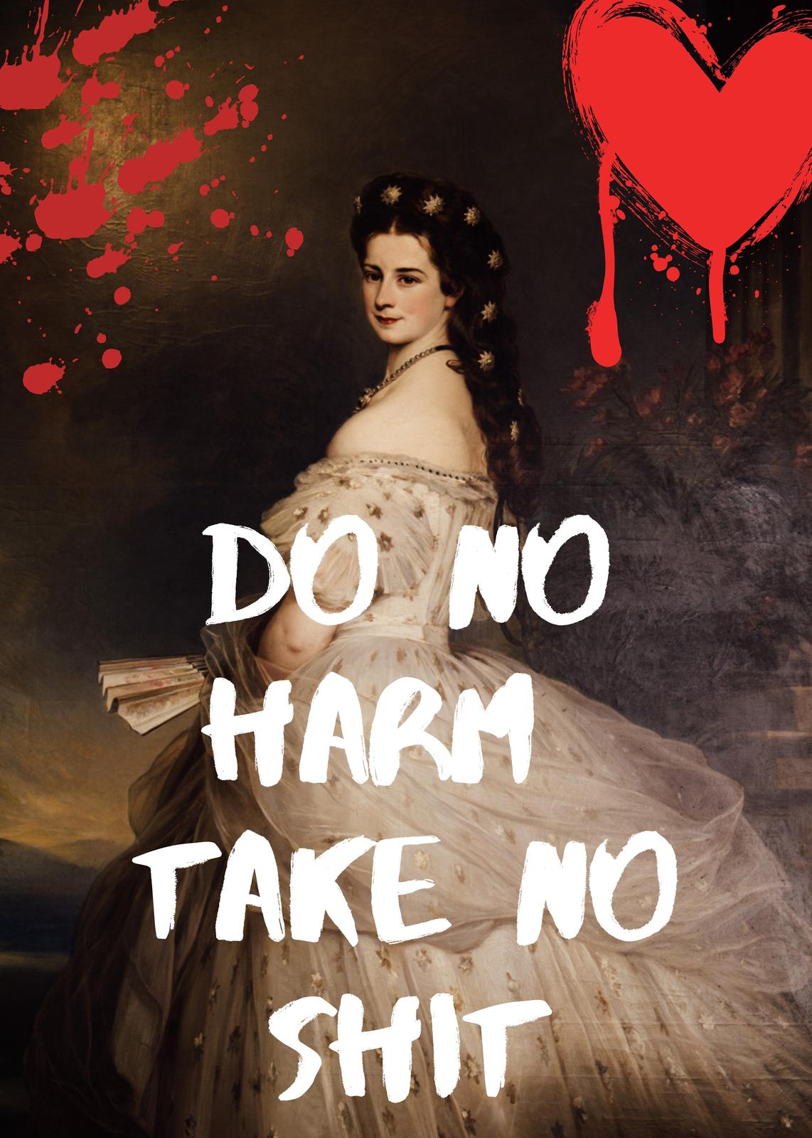 Empress Sisi Do No Harm Take No Shit Wall Art