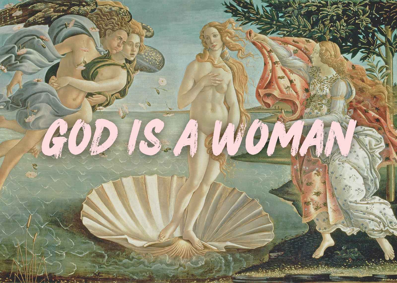 Divine Feminine "God is a Woman" Wall Art