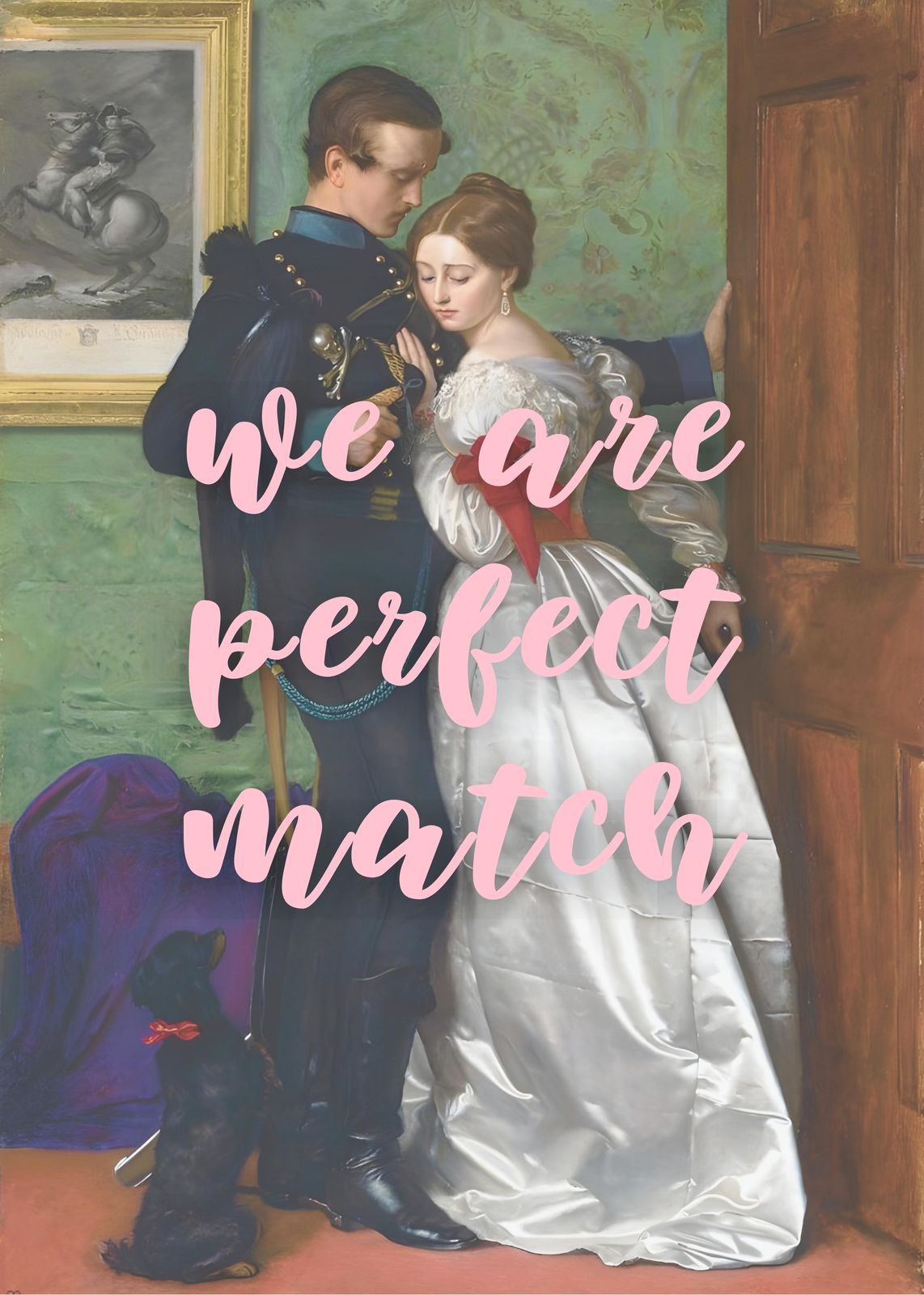 Romantic Couple Victorian Portrait Wall Art
