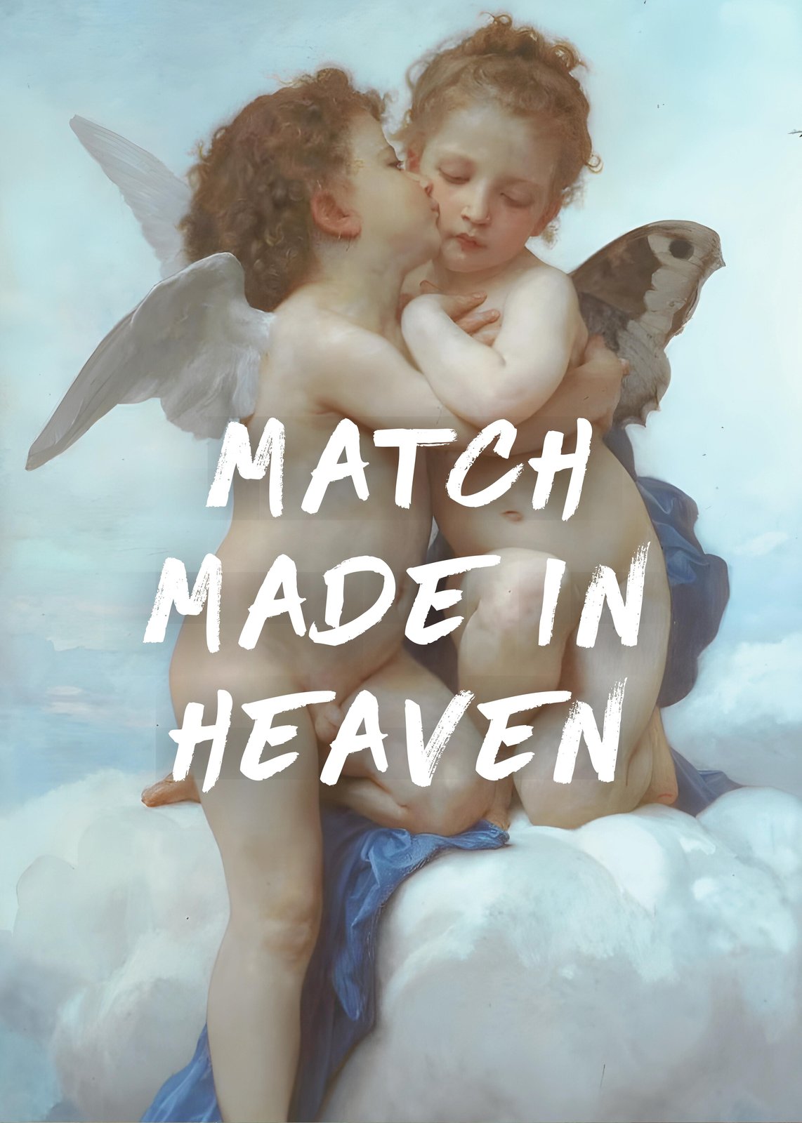 Cherub Embrace "Match Made in Heaven" Wall Art