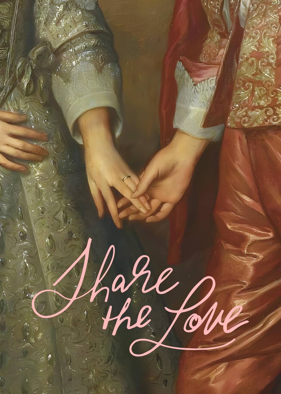 Timeless Love Hands Embrace Wall Art