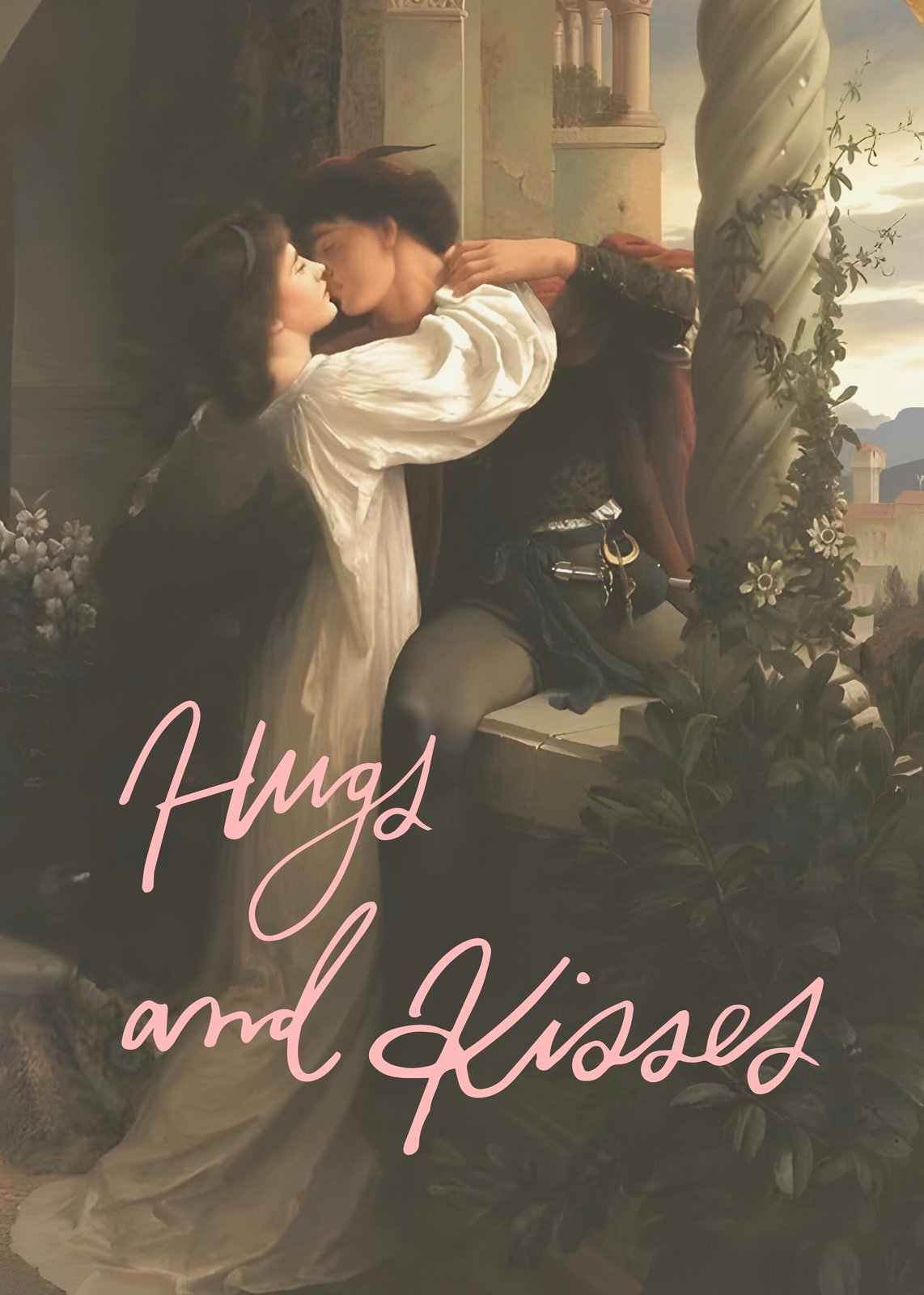 Romantic Embrace Hugs and Kisses Wall Art