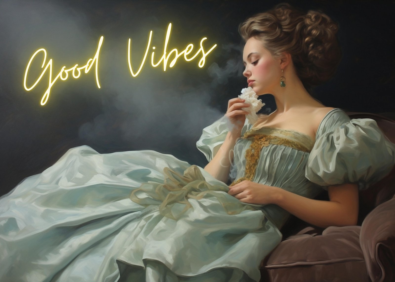 Elegant Lady Good Vibes Wall Art