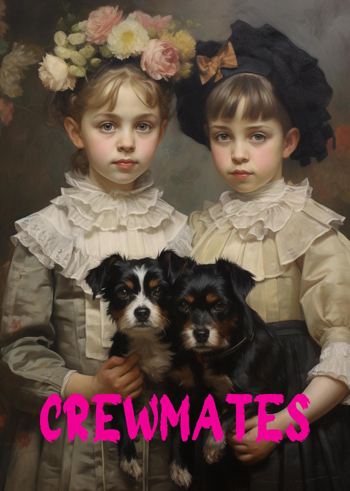 Vintage Children & Dogs Portrait Wall Art