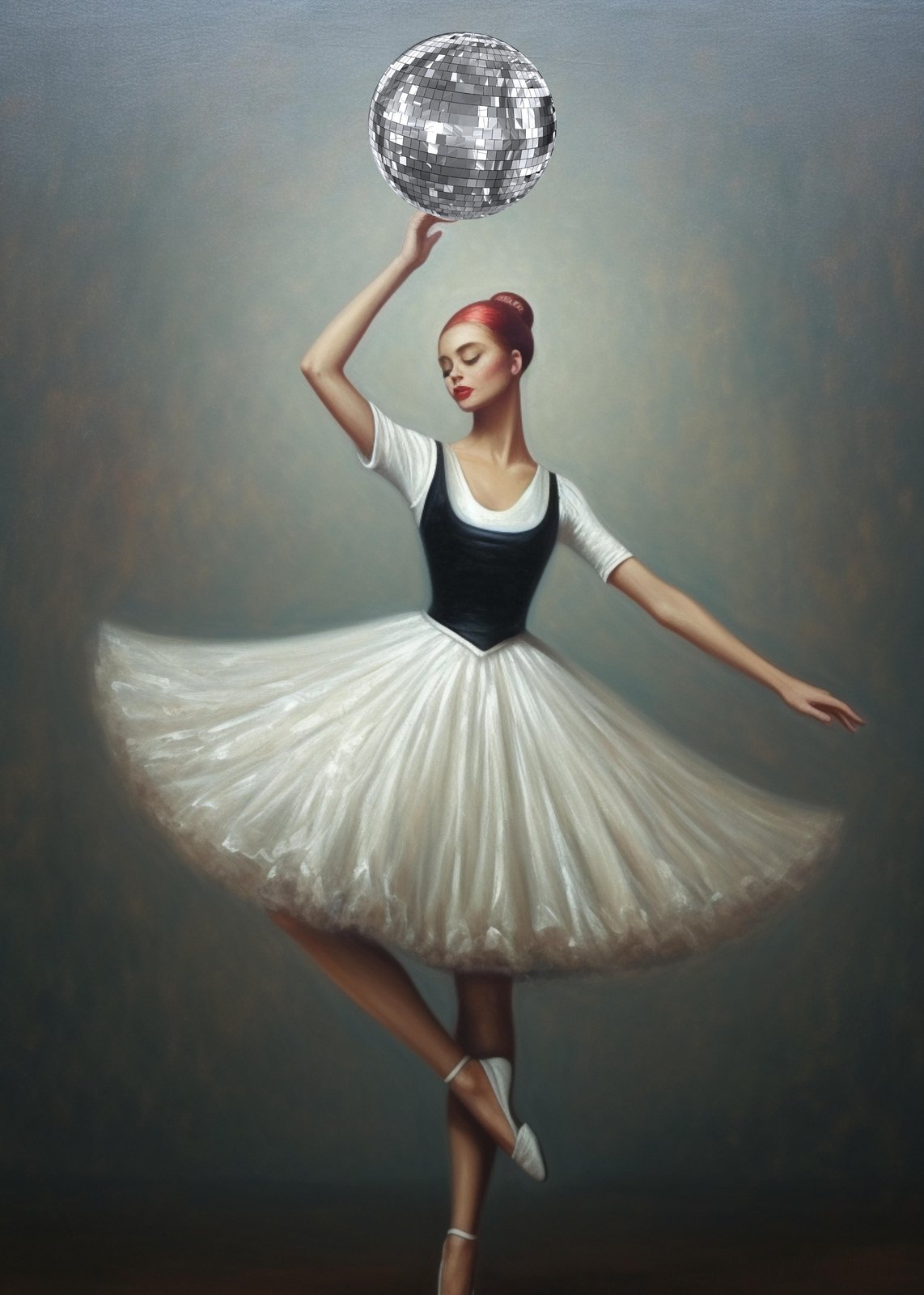 Ballet Dancer Disco Ball Dream Wall Art