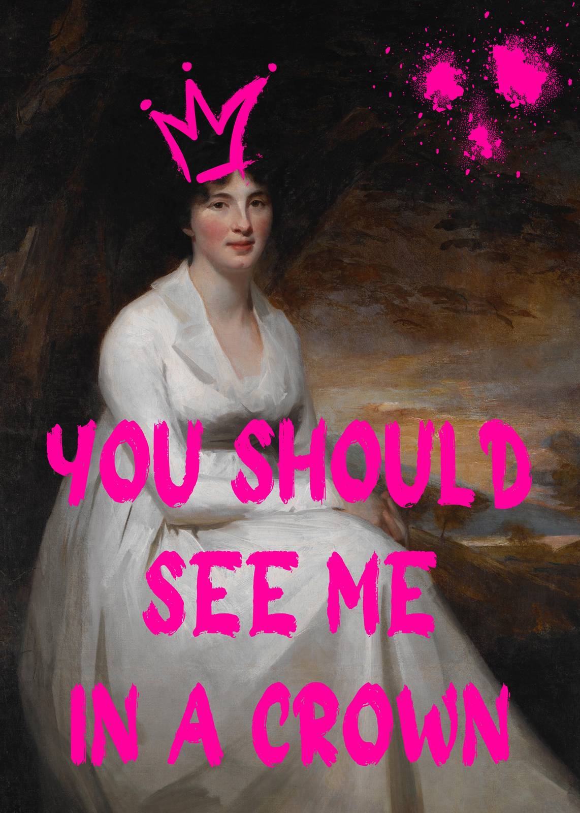Bold Queen Portrait Wall Art