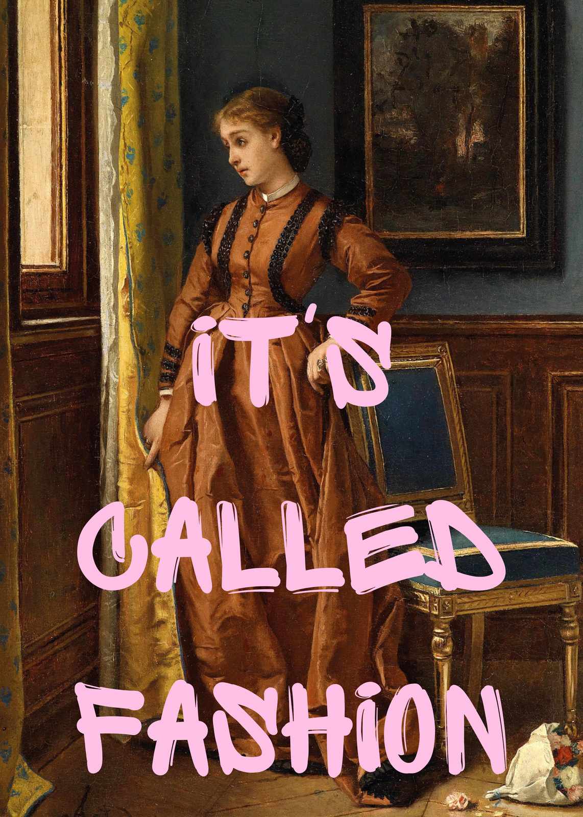 Retro Chic "It's Called Fashion" Wall Art