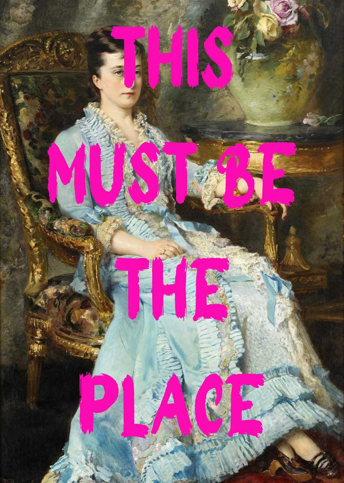 Vintage Portrait "This Must Be The Place" Wall Art