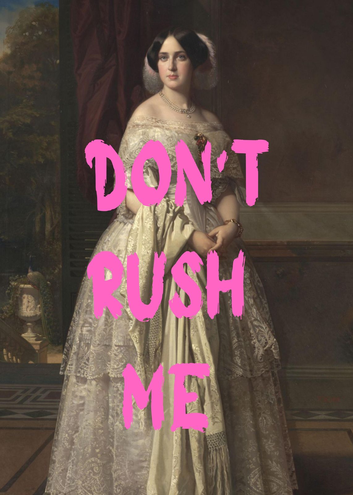 Victorian Portrait "Don't Rush Me" Wall Art